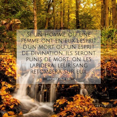 Lévitique 20:27 LSG Image du verset biblique