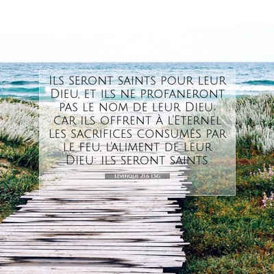 Lévitique 21:6 LSG Image du verset biblique