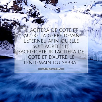 Lévitique 23:11 Verset biblique expliqué