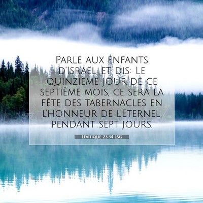 Lévitique 23:34 Verset biblique expliqué