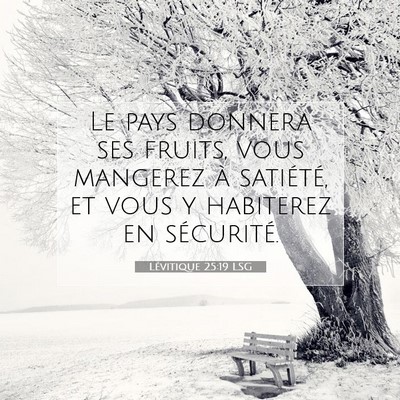 Lévitique 25:19 Verset biblique expliqué