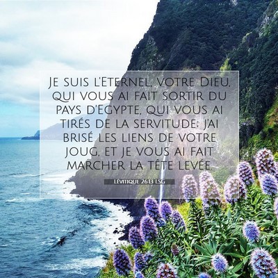 Lévitique 26:13 Verset biblique expliqué