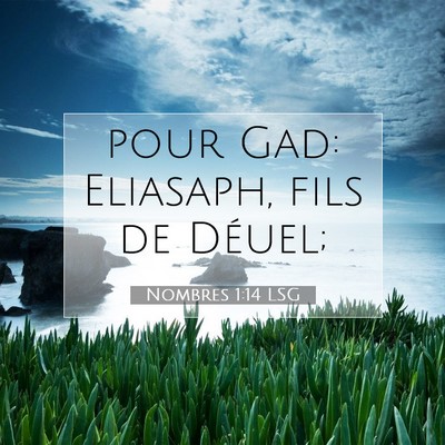 Nombres 1:14 LSG Image du verset biblique