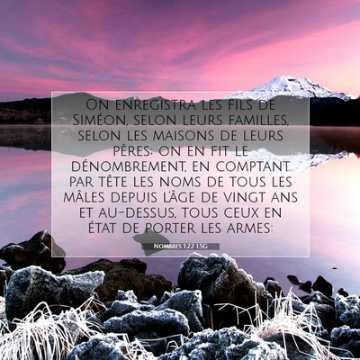 Nombres 1:22 LSG Image du verset biblique