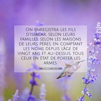 Nombres 1:28 LSG Image du verset biblique