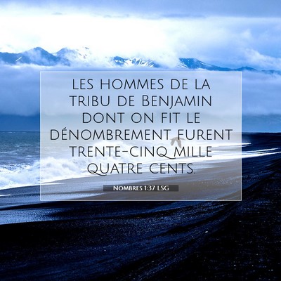 Nombres 1:37 LSG Image du verset biblique