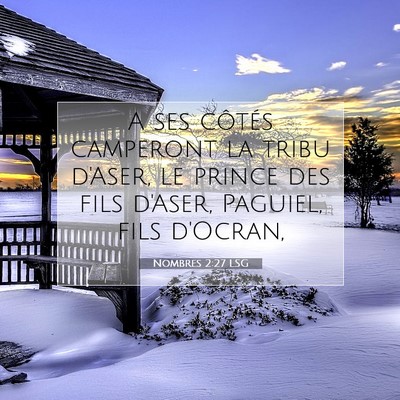 Nombres 2:27 LSG Image du verset biblique