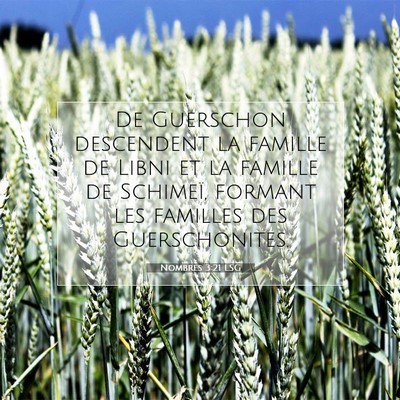 Nombres 3:21 LSG Image du verset biblique