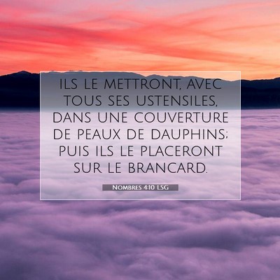 Nombres 4:10 LSG Image du verset biblique