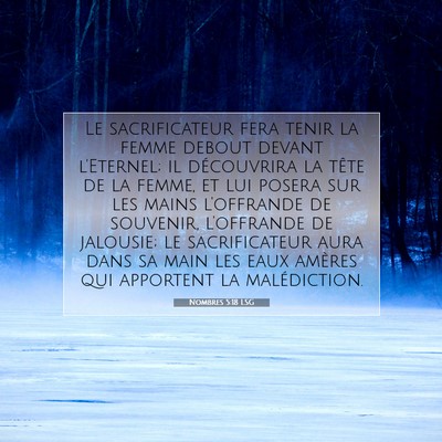 Nombres 5:18 LSG Image du verset biblique