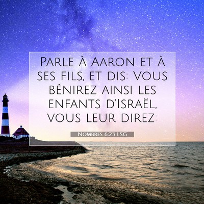 Nombres 6:23 LSG Image du verset biblique