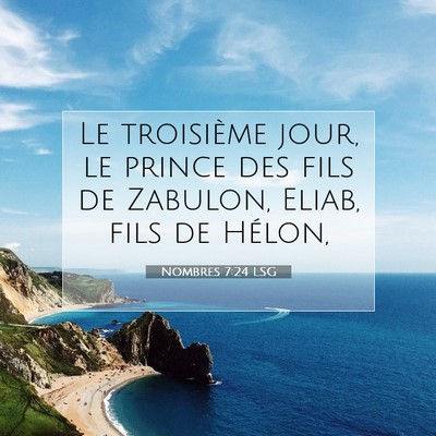 Nombres 7:24 LSG Image du verset biblique