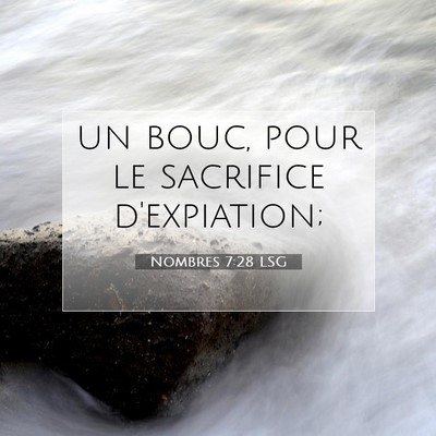 Nombres 7:28 Verset biblique expliqué