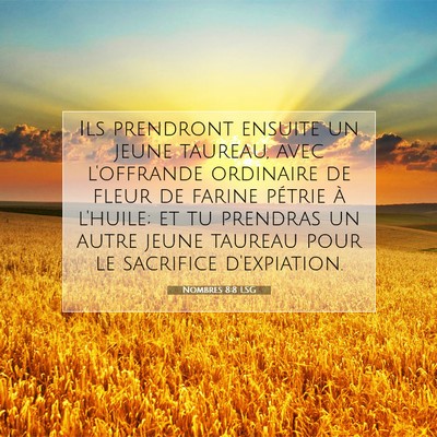 Nombres 8:8 LSG Image du verset biblique