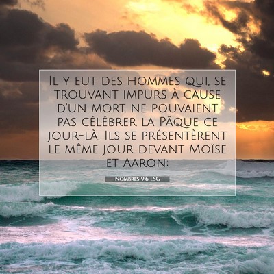 Nombres 9:6 LSG Image du verset biblique