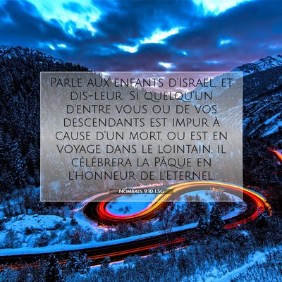 Nombres 9:10 LSG Image du verset biblique