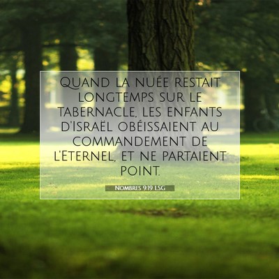 Nombres 9:19 LSG Image du verset biblique