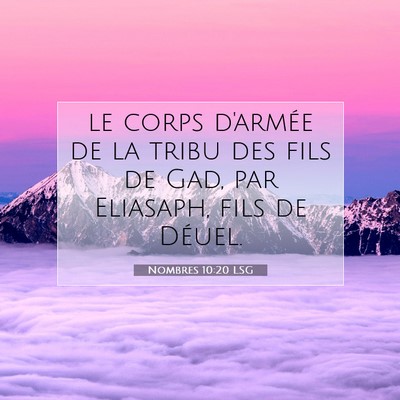 Nombres 10:20 Verset biblique expliqué