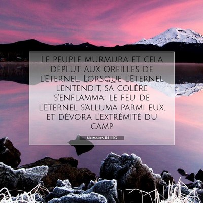 Nombres 11:1 LSG Image du verset biblique