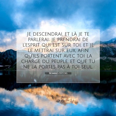 Nombres 11:17 LSG Image du verset biblique