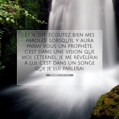 Nombres 12:6 LSG Image du verset biblique