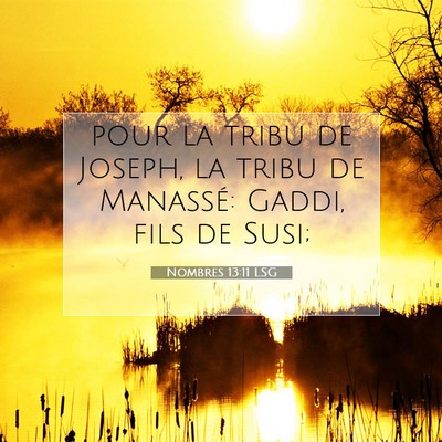 Nombres 13:11 Verset biblique expliqué