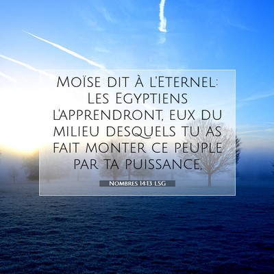 Nombres 14:13 LSG Image du verset biblique