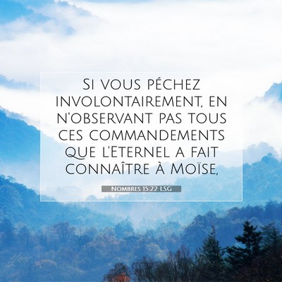 Nombres 15:22 LSG Image du verset biblique