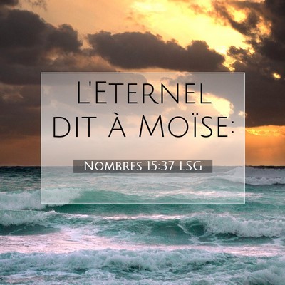 Nombres 15:37 LSG Image du verset biblique