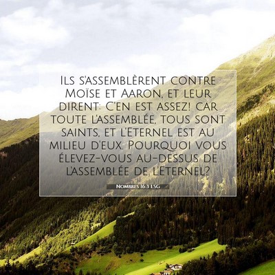 Nombres 16:3 LSG Image du verset biblique