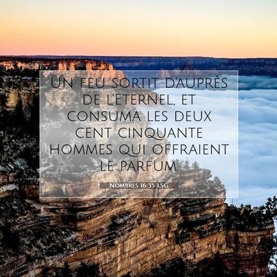 Nombres 16:35 LSG Image du verset biblique