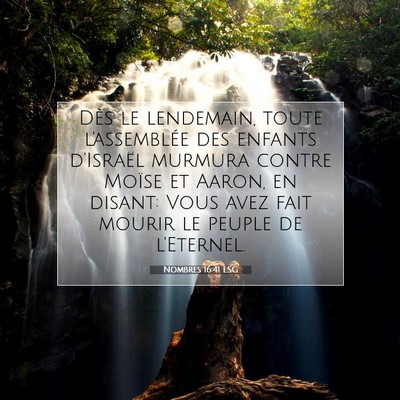 Nombres 16:41 Verset biblique expliqué