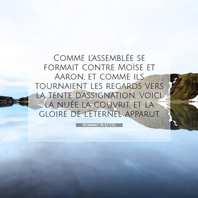 Nombres 16:42 LSG Image du verset biblique