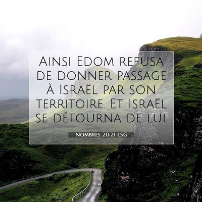 Nombres 20:21 LSG Image du verset biblique