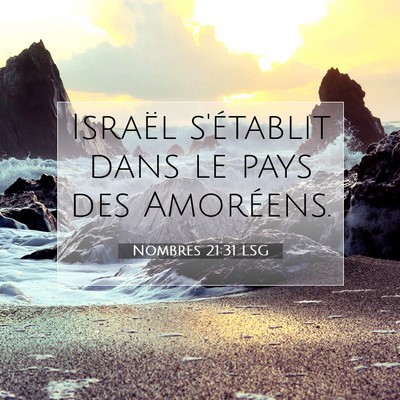 Nombres 21:31 LSG Image du verset biblique