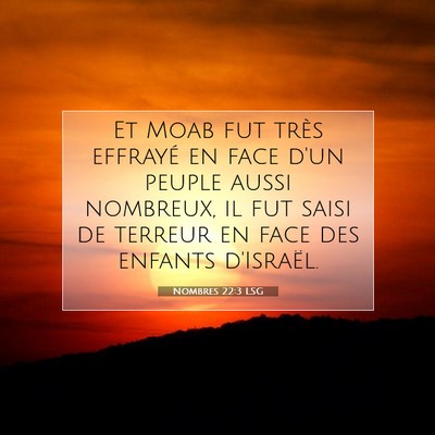 Nombres 22:3 Verset biblique expliqué