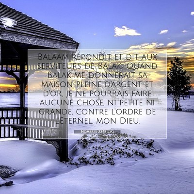 Nombres 22:18 LSG Image du verset biblique