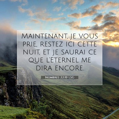 Nombres 22:19 LSG Image du verset biblique