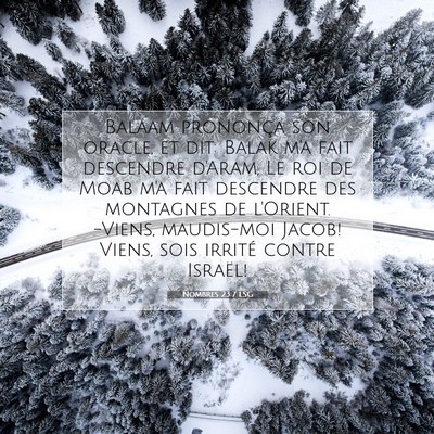 Nombres 23:7 LSG Image du verset biblique