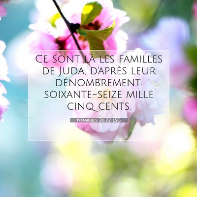 Nombres 26:22 Verset biblique expliqué