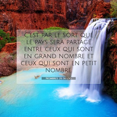 Nombres 26:56 LSG Image du verset biblique