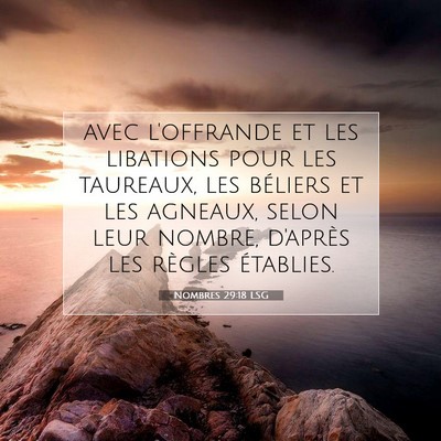 Nombres 29:18 LSG Image du verset biblique