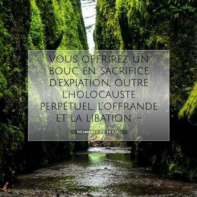 Nombres 29:34 Verset biblique expliqué