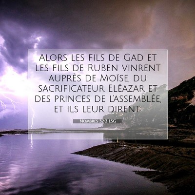 Nombres 32:2 LSG Image du verset biblique