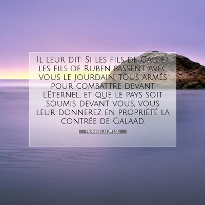 Nombres 32:29 LSG Image du verset biblique