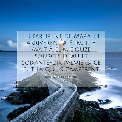 Nombres 33:9 Verset biblique expliqué