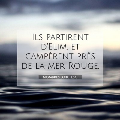 Nombres 33:10 LSG Image du verset biblique