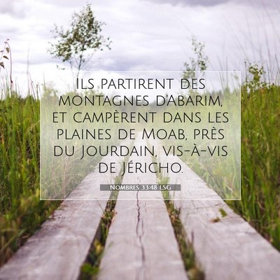 Nombres 33:48 Verset biblique expliqué