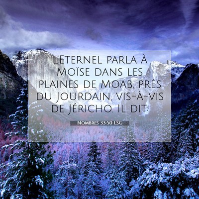 Nombres 33:50 Verset biblique expliqué