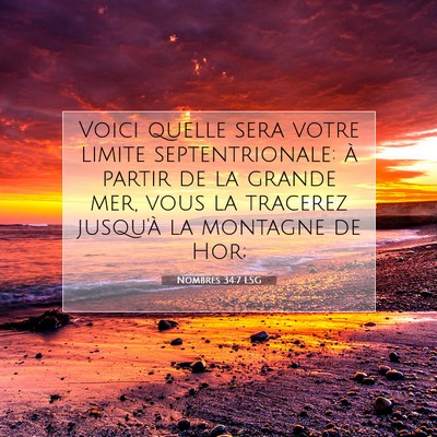 Nombres 34:7 LSG Image du verset biblique